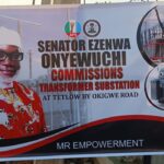 Senator Onyewuchi Intervenes in Amawom Community Blackout, Commissions Transformer Substation